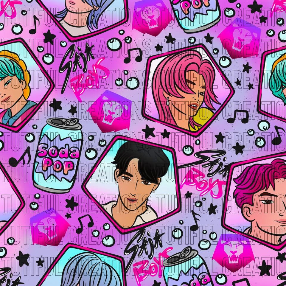 K Pop soda pop boys pink/purple tie dye mix(Choose/SELECT style/size etc.) rib knit newest 4.0