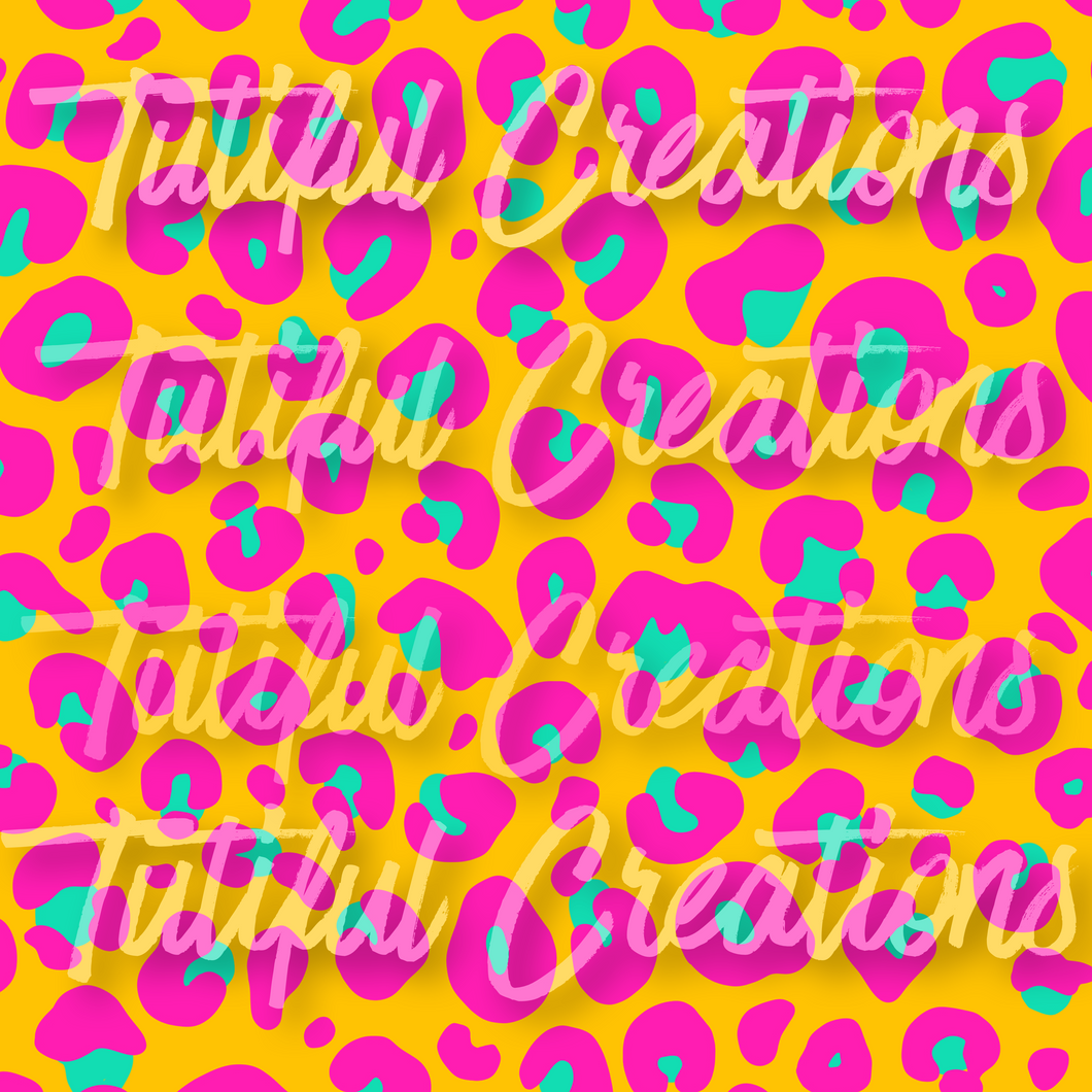 Bright orange/hot pink cheetah Choose SELECT style/size etc.) rib knit