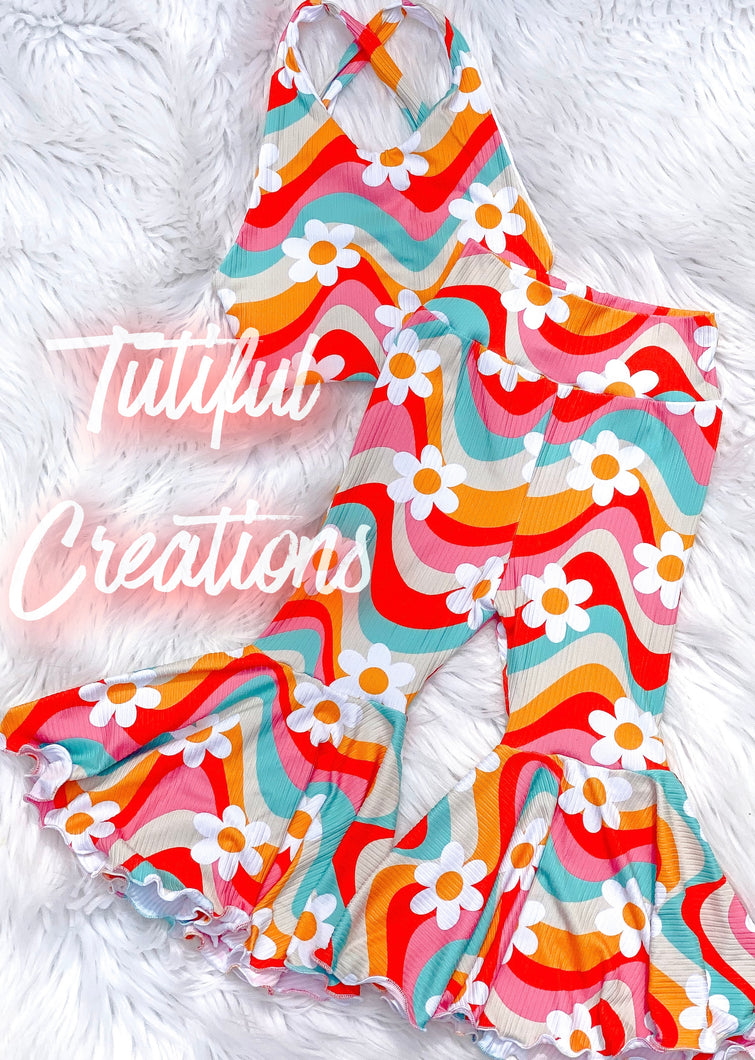 Groovy Wavy floral (SELECT style/size etc.) made in rib knit