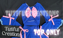 Load image into Gallery viewer, ALIEN FRIEND Rib Knit Bow back (Choose Finish/Sleeve style) Top Only size up (read description) MUST SELECT Sleeve. Style shown is Double layered bell bow sleeves ‼️