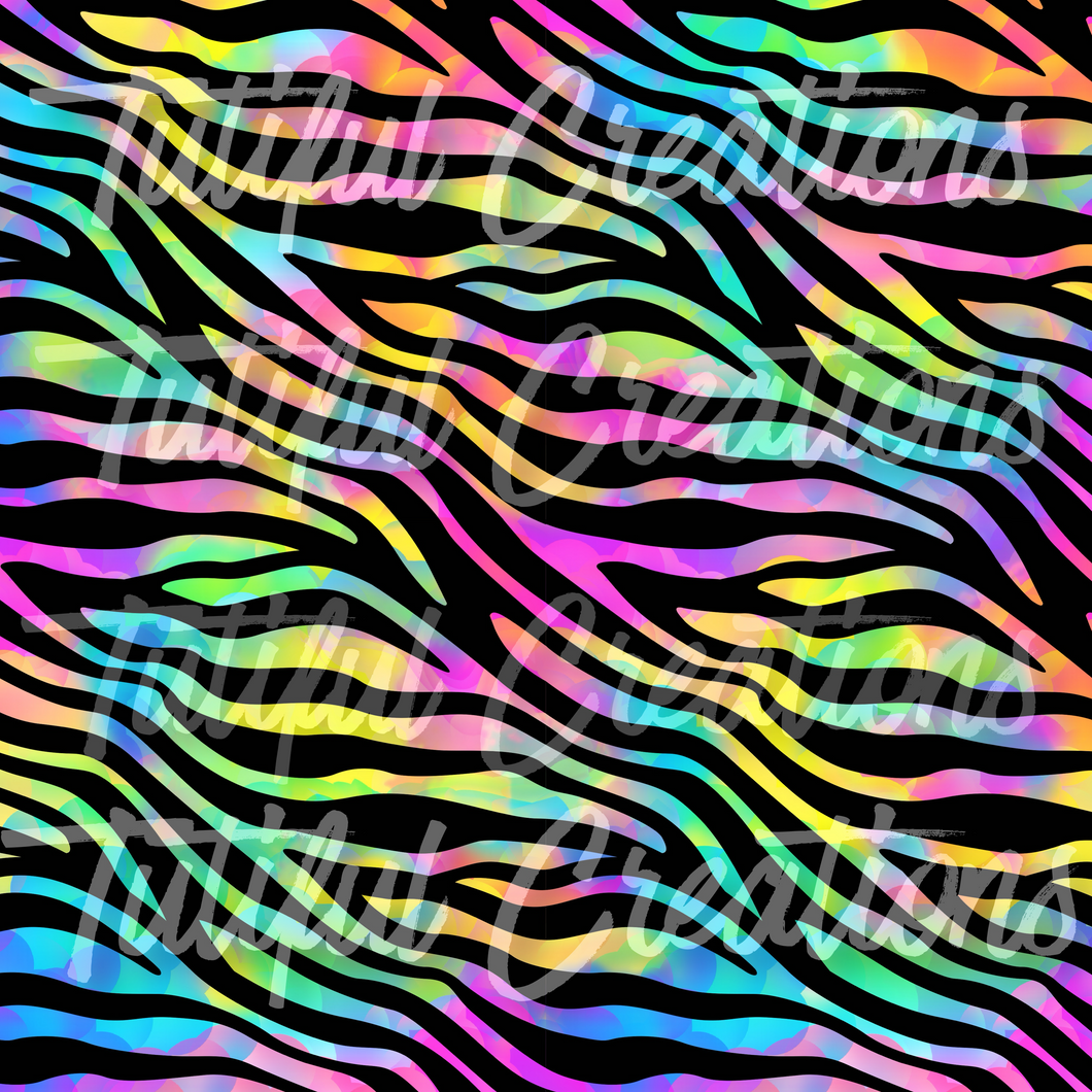 NEON ZEBRA (Choose SELECT style/size etc.) rib knit