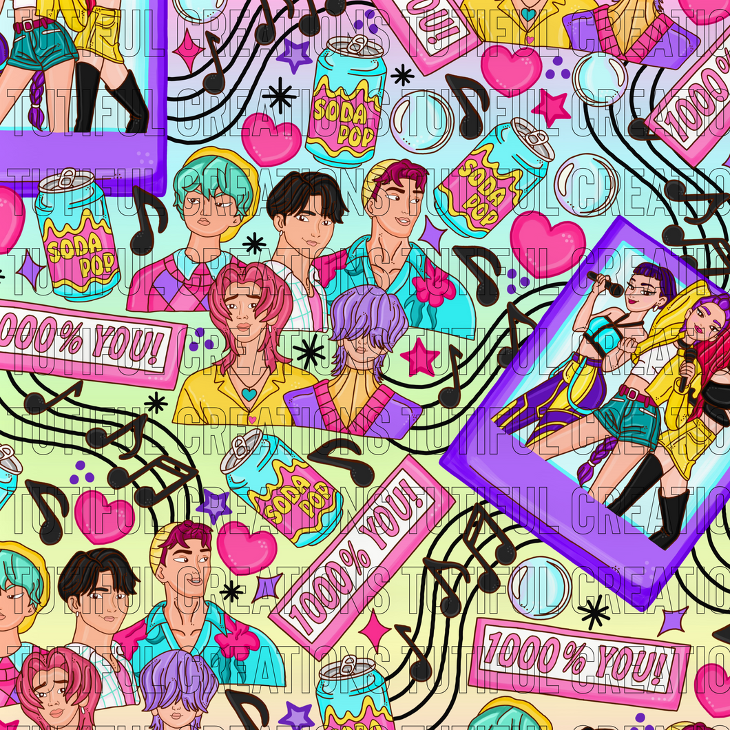 K Pop girls X soda pop boys mashup rainbow backing(Choose/SELECT style/size etc.) rib knit newest 4.0