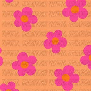 Orange/pink floral (Choose SELECT style/size etc.) rib knit new 2.0
