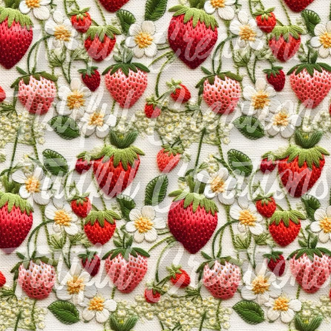 Strawberry love ( SELECT style/size etc.) made in rib knit