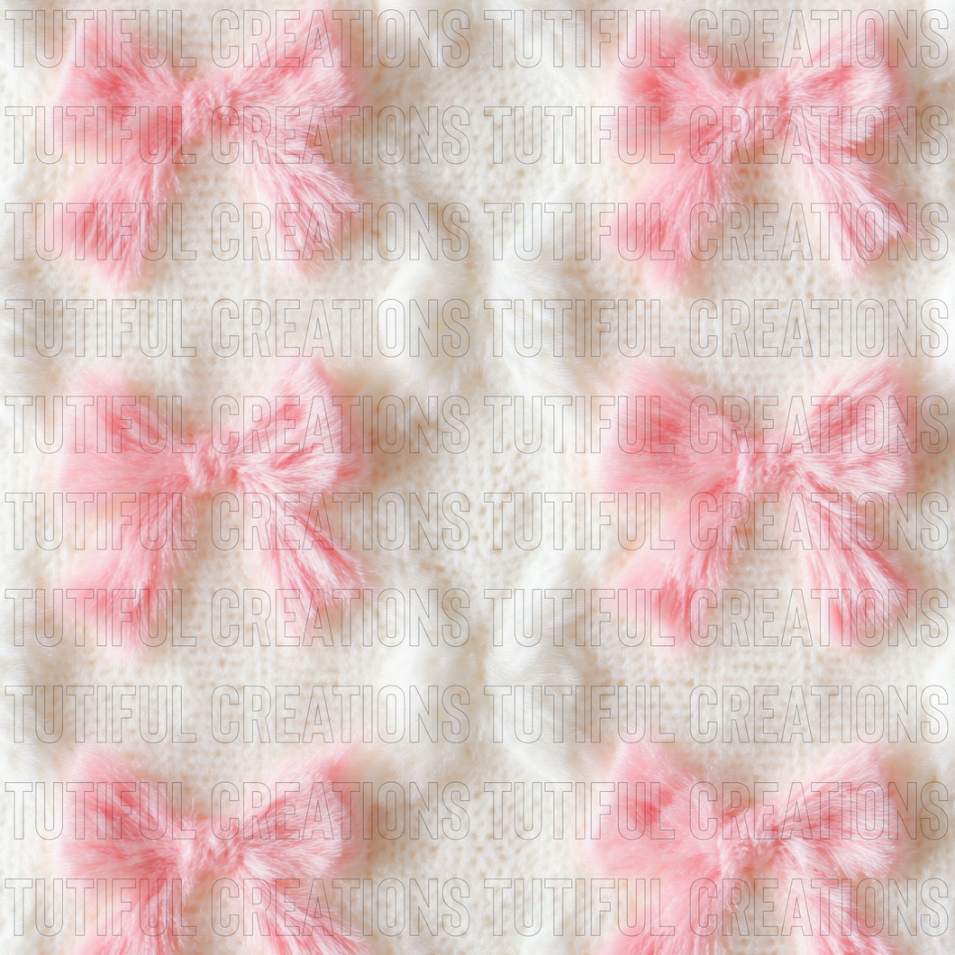 Cream Pink sweater Bows (Choose SELECT style/size etc.) rib knit new 2.0