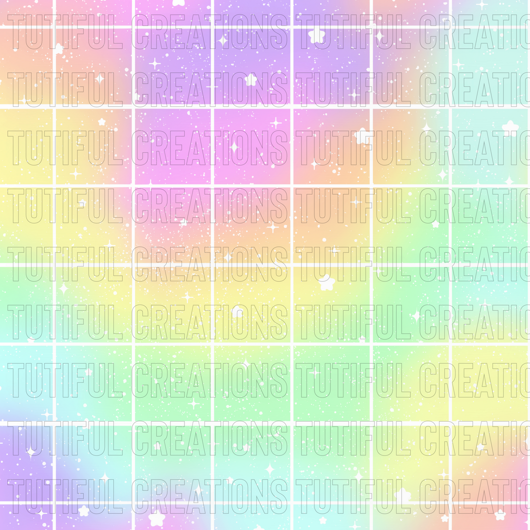 Rainbow pastel checks (Choose/SELECT style/size etc.) rib knit newest 3.0