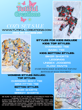 Load image into Gallery viewer, COZY SET SALE (‼️no additional codes/ no shop credits/no earned Giftcards‼️) discounted pricing already. Price will reflect once you select your style. Please Read description TAT up to 35 business days.
