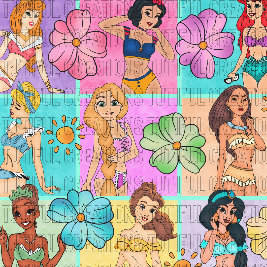 Summer Pr1ncesses collage  (Choose/SELECT style/size etc.) rib knit newest 3.0