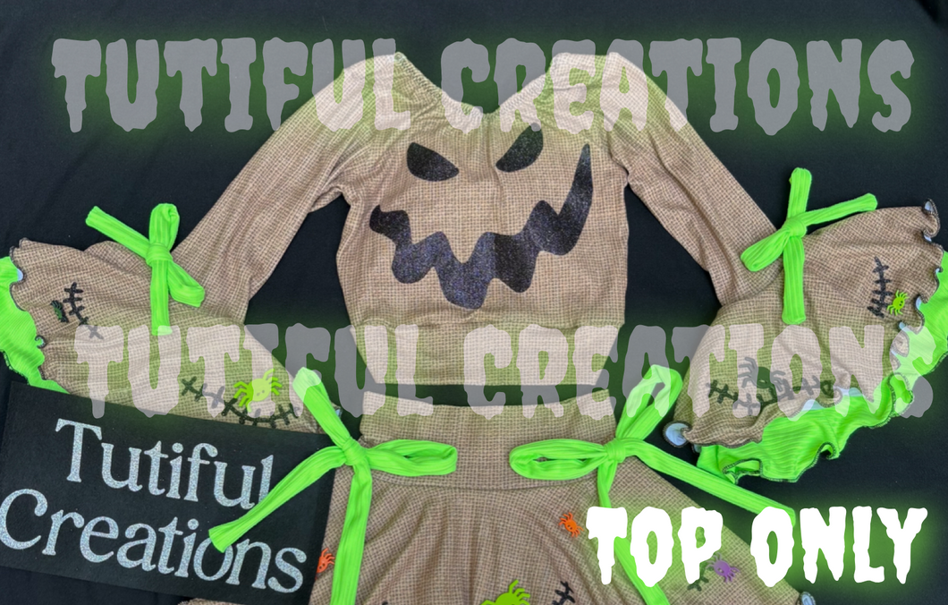 Well, Well, Well bug man  Rib Knit Bow back (Choose Finish/Sleeve style) Top Only size up (read description) MUST SELECTED Sleeve style is Double layered bell bow sleeves ‼️