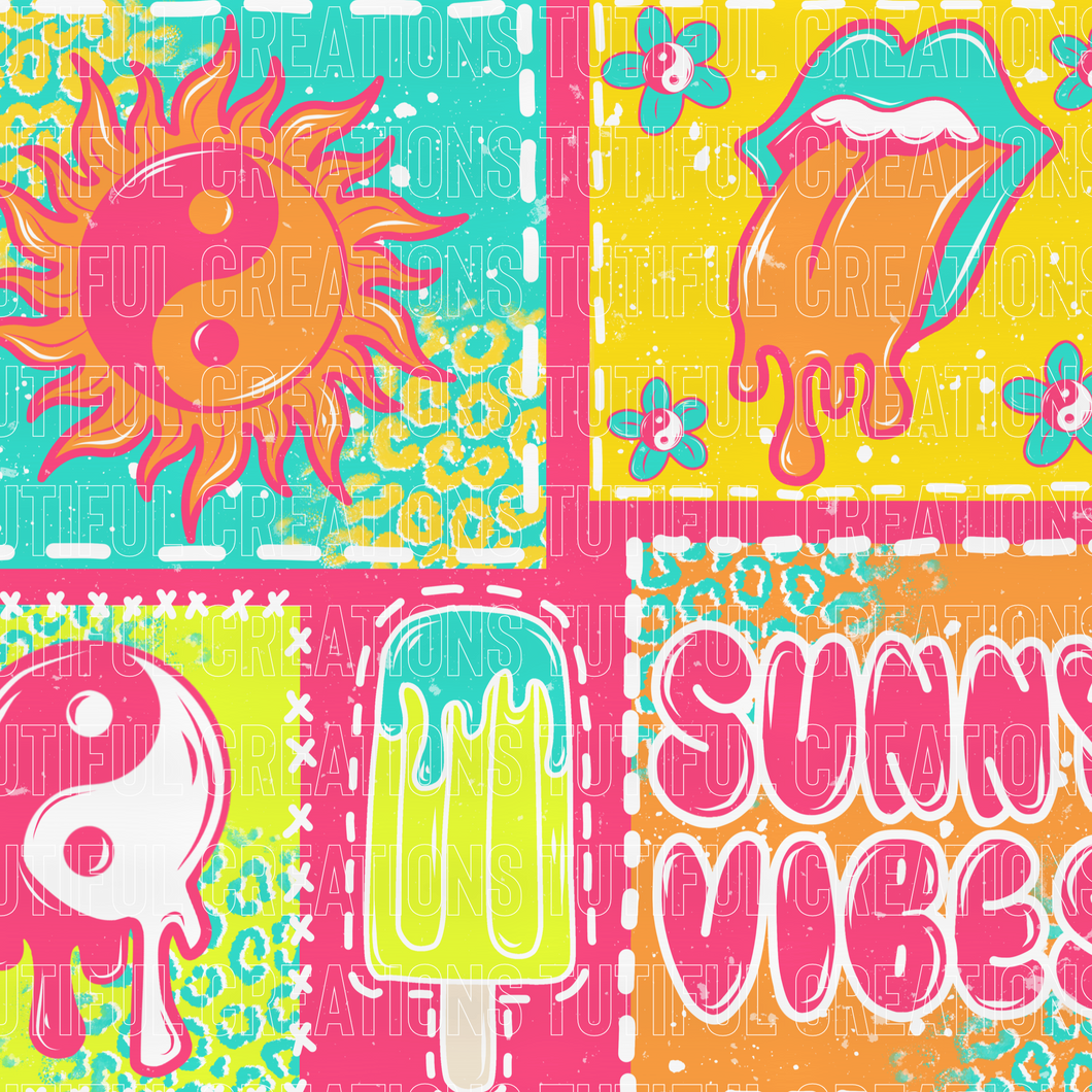 SUNY VIBES PATCHWORK (Choose/SELECT style/size etc.) rib knit new 3.0