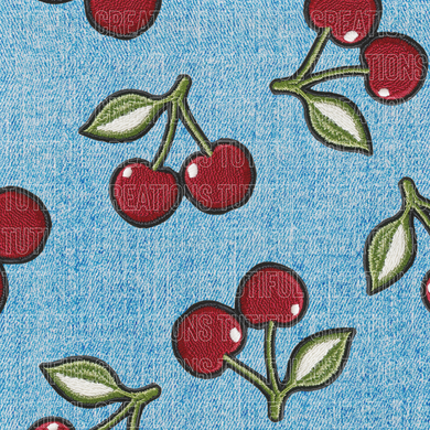 Denim Cherries (Choose SELECT style/size etc.) rib knit new