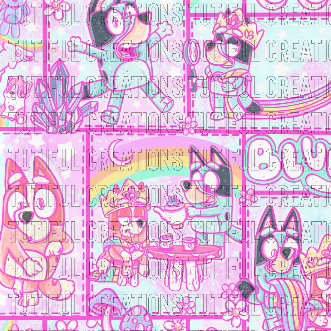 Rainbow pastel pups patchwork (Choose/SELECT style/size etc.) rib knit newest 3.0