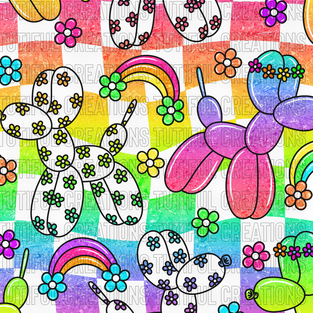 Bright Flower power Dogs (Choose SELECT style/size etc.) rib knit new