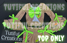 Load image into Gallery viewer, Well, Well, Well bug man  Rib Knit Bow back (Choose Finish/Sleeve style) Top Only size up (read description) MUST SELECTED Sleeve style is Double layered bell bow sleeves ‼️