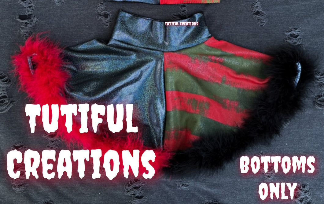 BLACK HOLO GLITTER X MESH fur Twirl Skirt PICTURED  (select skirted bummies or twirl skirt ONLY) (FUR INCLUDED IN PRICE) TOP NOT INCLUDED