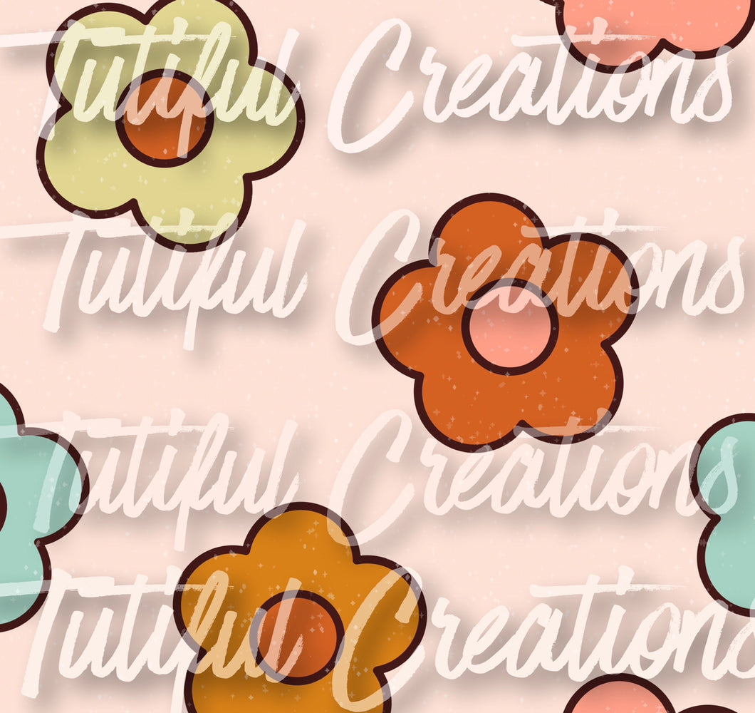 Boho floral print (SELECT style/size etc.) made in rib knit