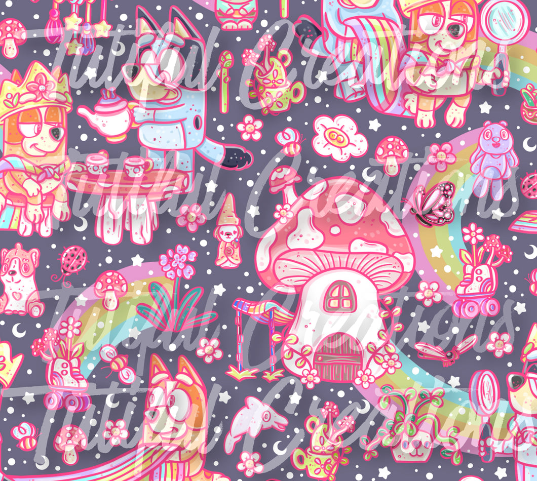 Cottage rainbow Pups (SELECT style/size etc.) made in rib knit