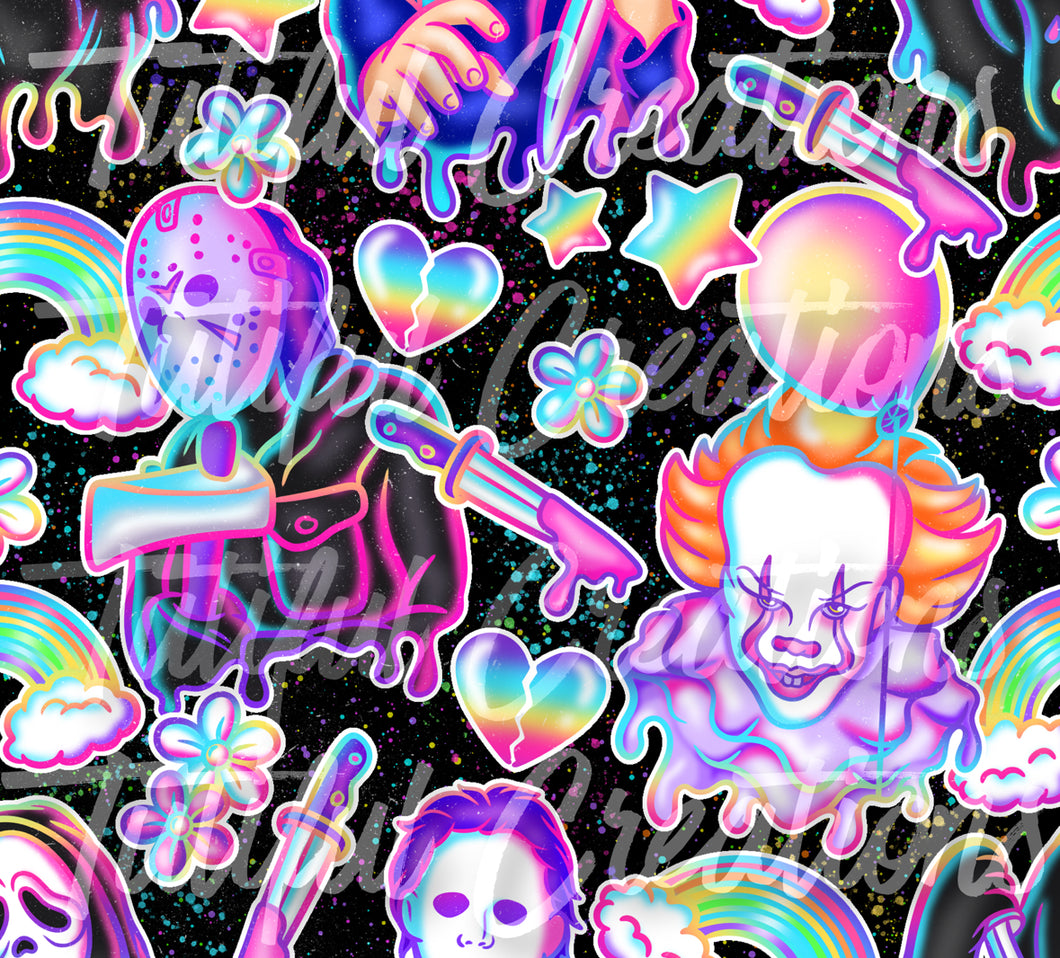 RAINBOW HORROR COLLAGE NEW(Choose SELECT style/size etc.) rib knit