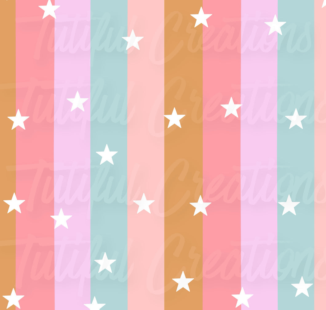 Boho stripes and stars  ( SELECT style/size etc.) made in rib knit