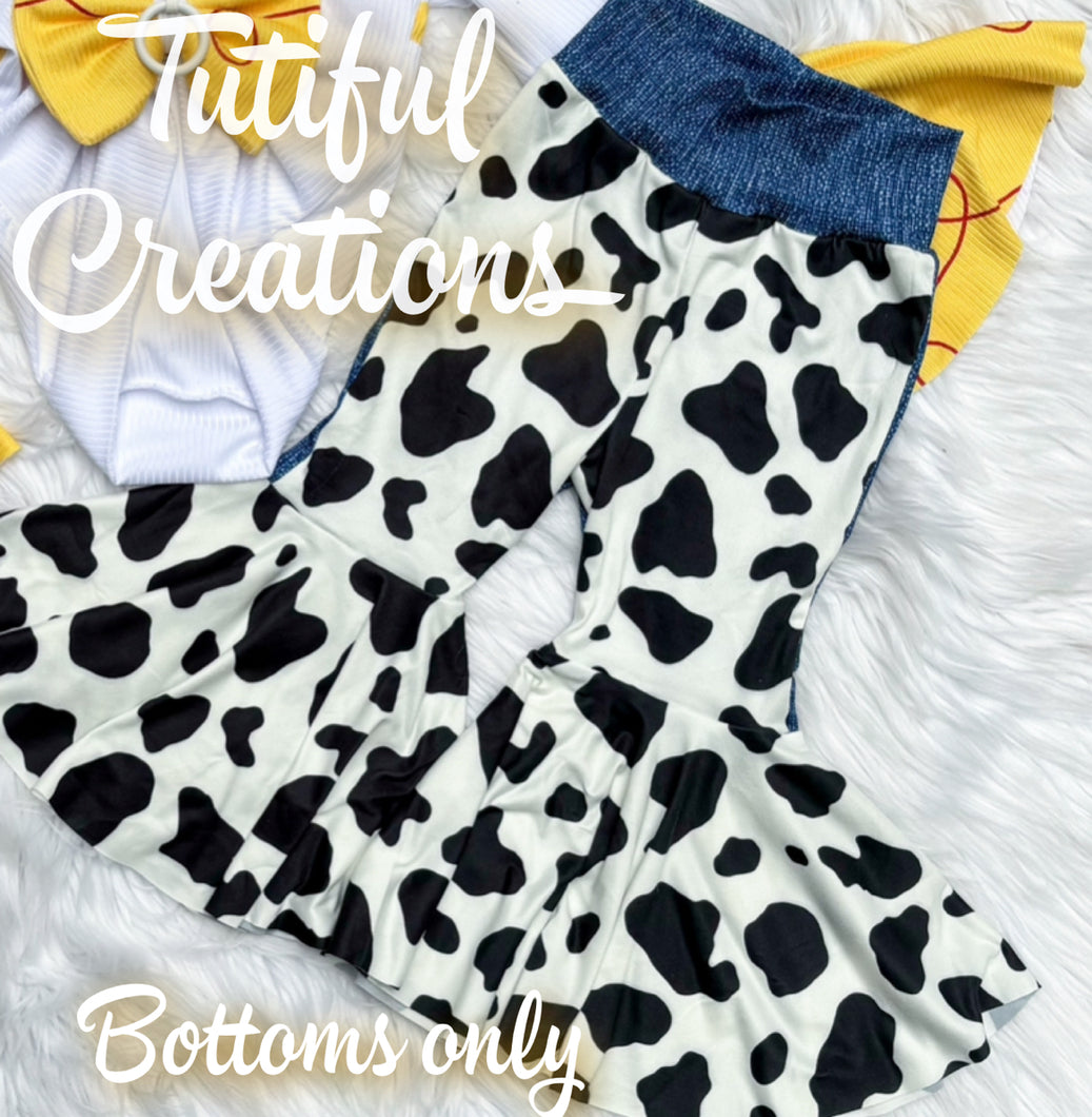 COW GIRL Rib knit Boujee BELL BOTTOMS ONLY (Exactly As pictured TOP not included ‼️