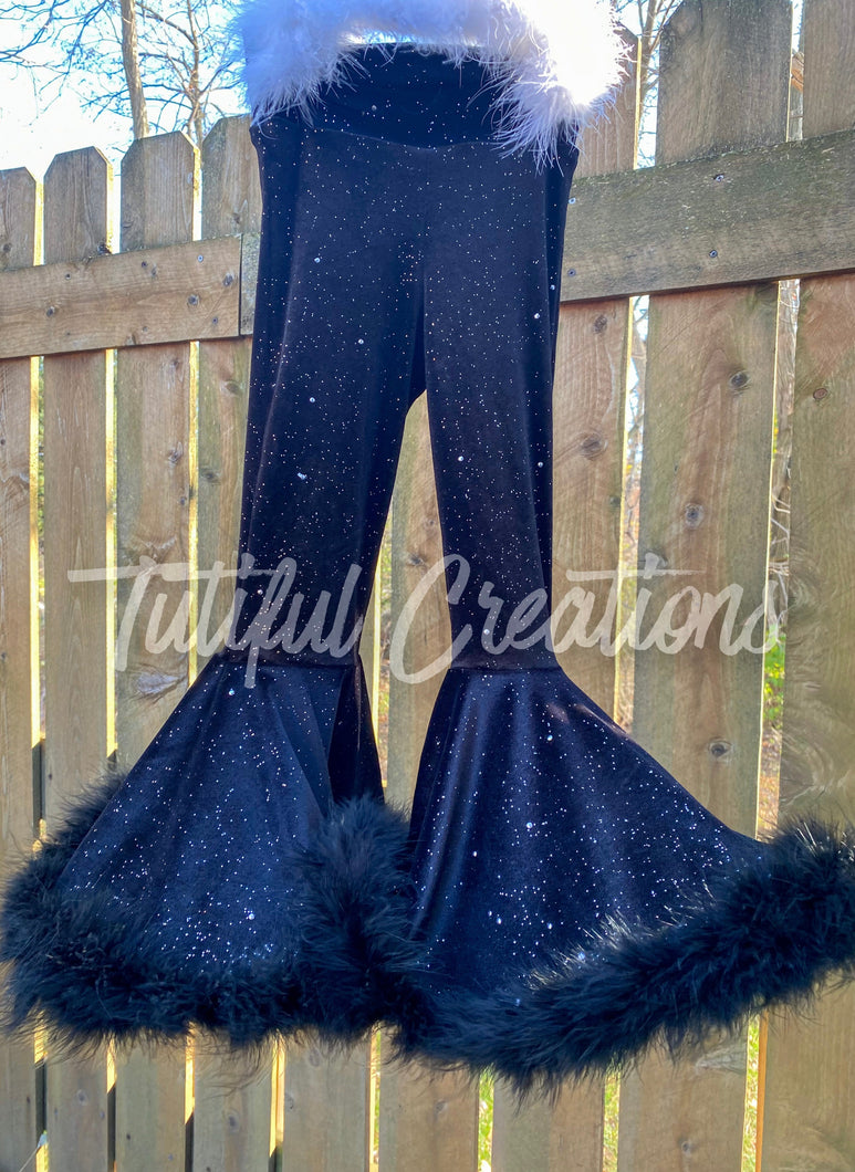 Black Sparkle Glitter Boujee Bells (Exactly As pictured)