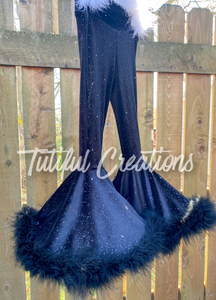 Black Sparkle Glitter Boujee Bells (Exactly As pictured)