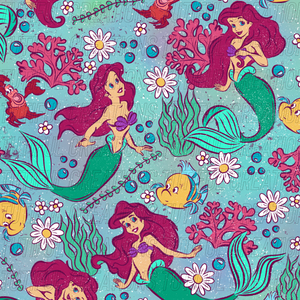 SEA PRINCESS print (SELECT style/size etc.) rib knit