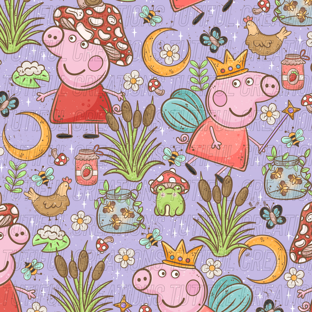 COTTAGECORE PIG print (SELECT style/size etc.) rib knit