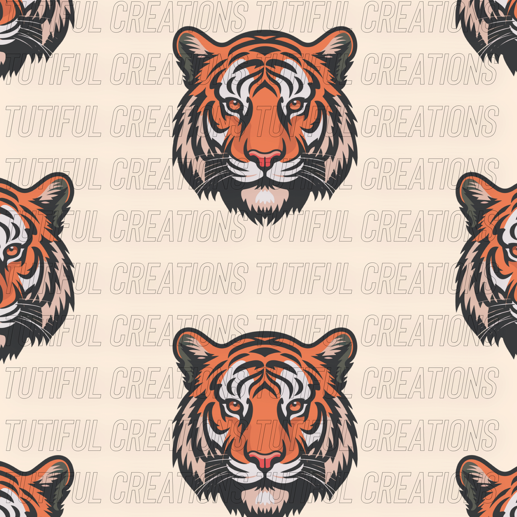 Cream Tiger print (SELECT style/size etc.) rib knit