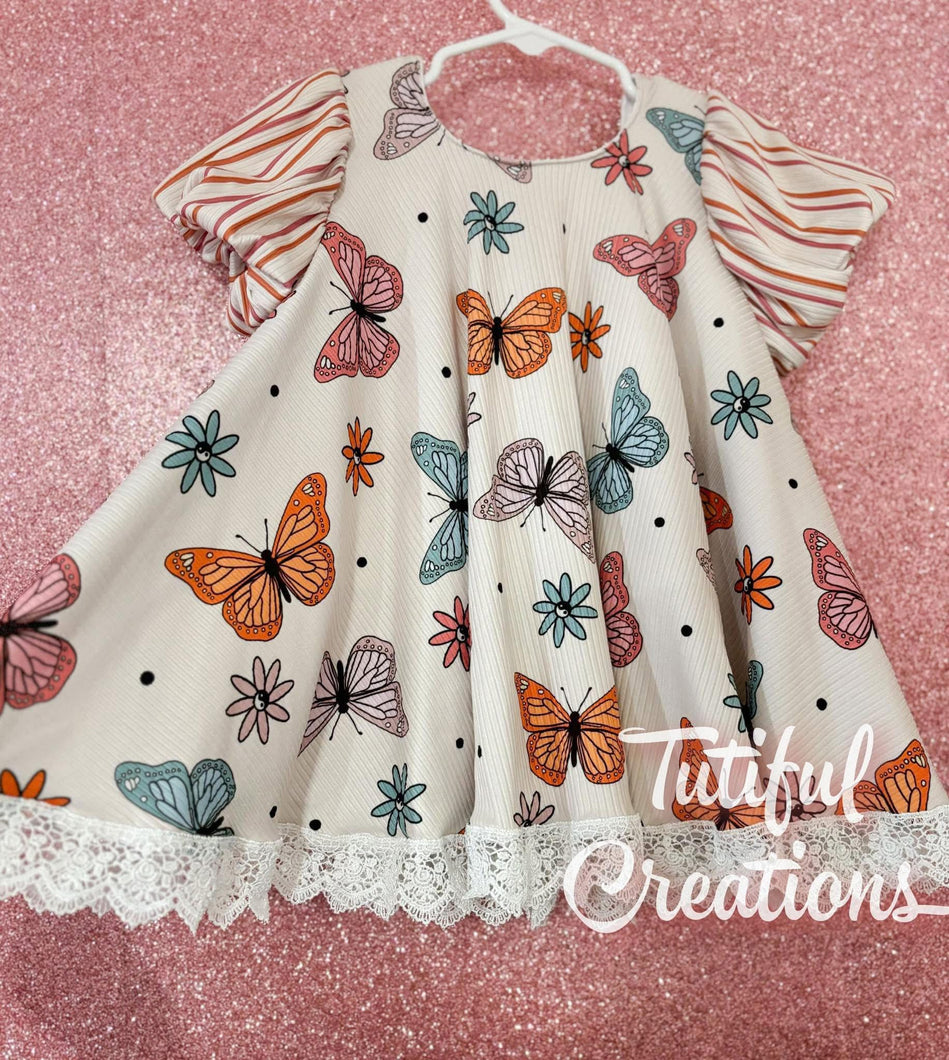 BUTTERFLY YIN yang ABILENE DRESS