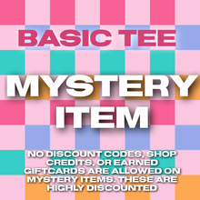 Load image into Gallery viewer, Mystery Basic Tee SHORT SLEEVE ONLY (‼️NO CODES/SHOP CREDITS/EARNED GIFTCARDS-any of this usage will result in refunds as these are deeply discounted)