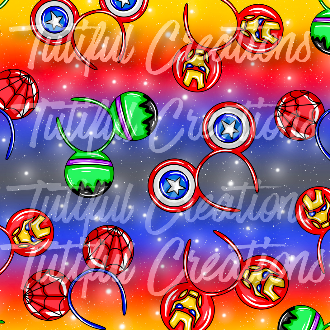 Hero ears  ( SELECT style/size etc.) made in rib knit