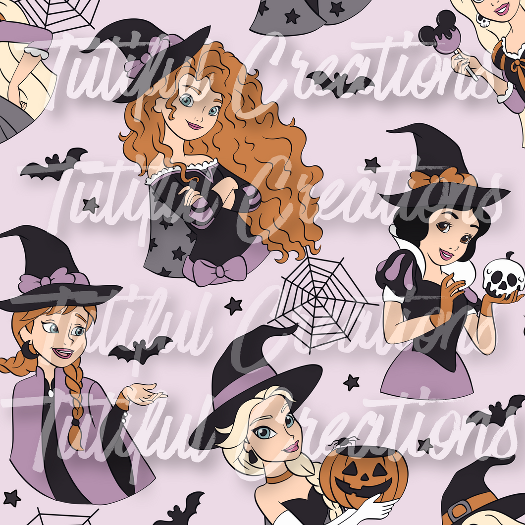 SPOOKY PRINCESSES purple (SELECT style/size etc.) made in rib knit