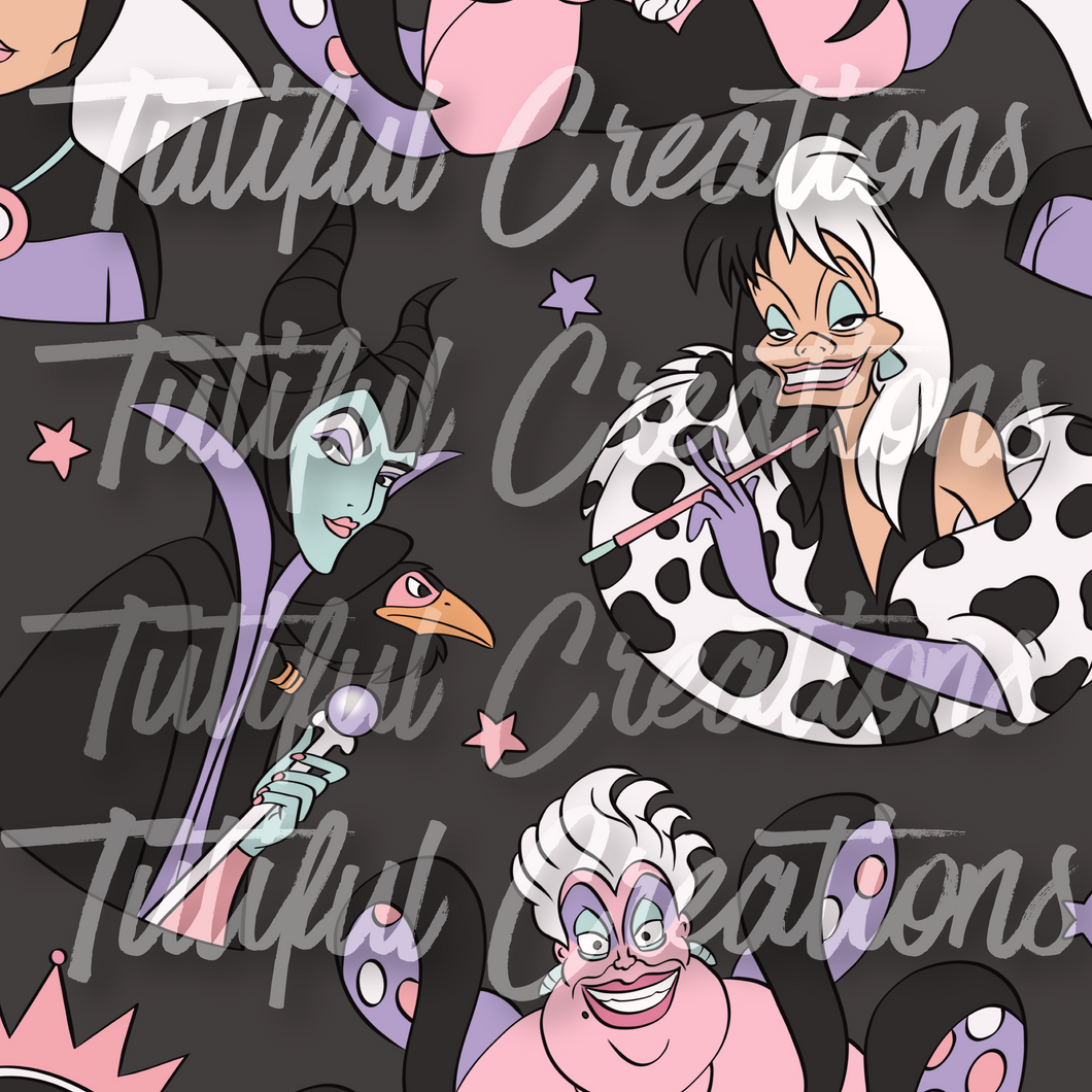 SPOOKY VILLAINS (SELECT style/size etc.) made in rib knit