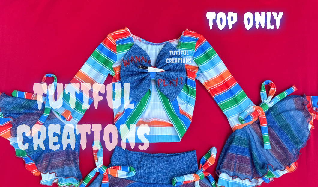 FRIENDS TIL THE END Rib Knit Bow back (Choose Finish/Sleeve style) Top Only size up (read description) MUST SELECT Sleeve style is Double layered bell bow sleeves ‼️