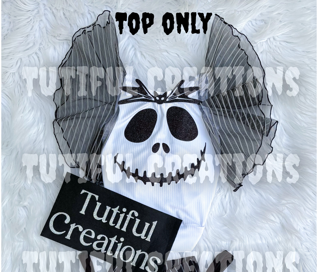 PUMPKIN KING Rib Knit Bow back (Choose Finish/Sleeve style) Top Only size up (read description) MUST SELECTED Sleeve. Style shown is FLUTTER sleeves ‼️