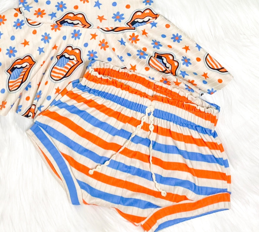 FOJ BOHO STRIPES (SELECT style/size etc.) SKINNY YUMMY rib knit