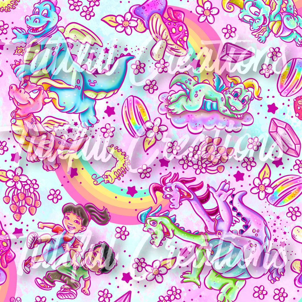 RAINBOW DRAGON T (SELECT style/size etc.) rib knit