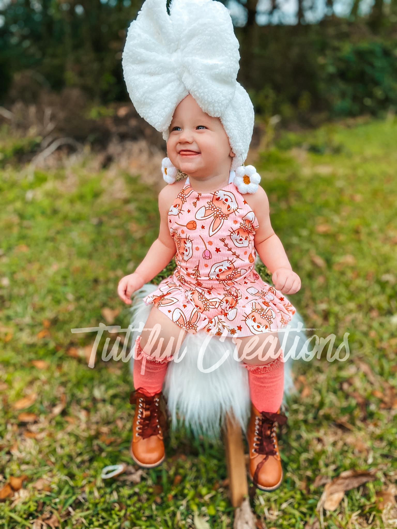 GROOVY BUNNY PRINT ( Choose SELECT style/size etc.) rib knit