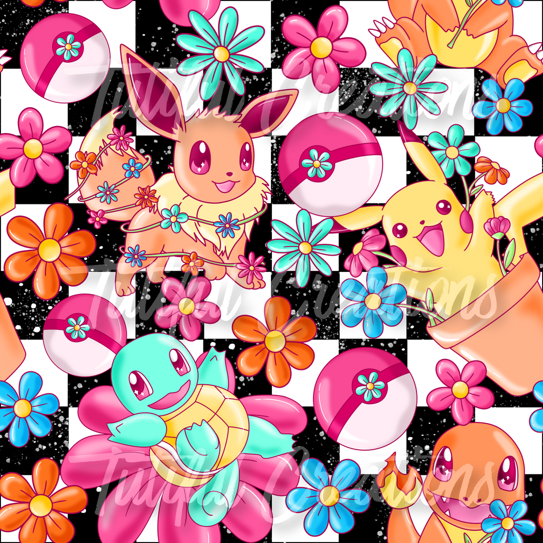 Checks Floral Catch ‘em (Choose SELECT style/size etc.) rib knit